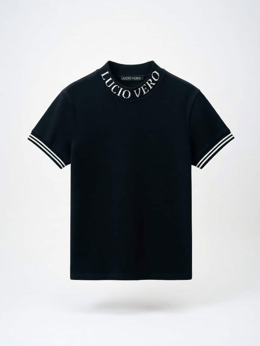Camiseta manga corta Slim Fit  LUCIO VERO Black - Women