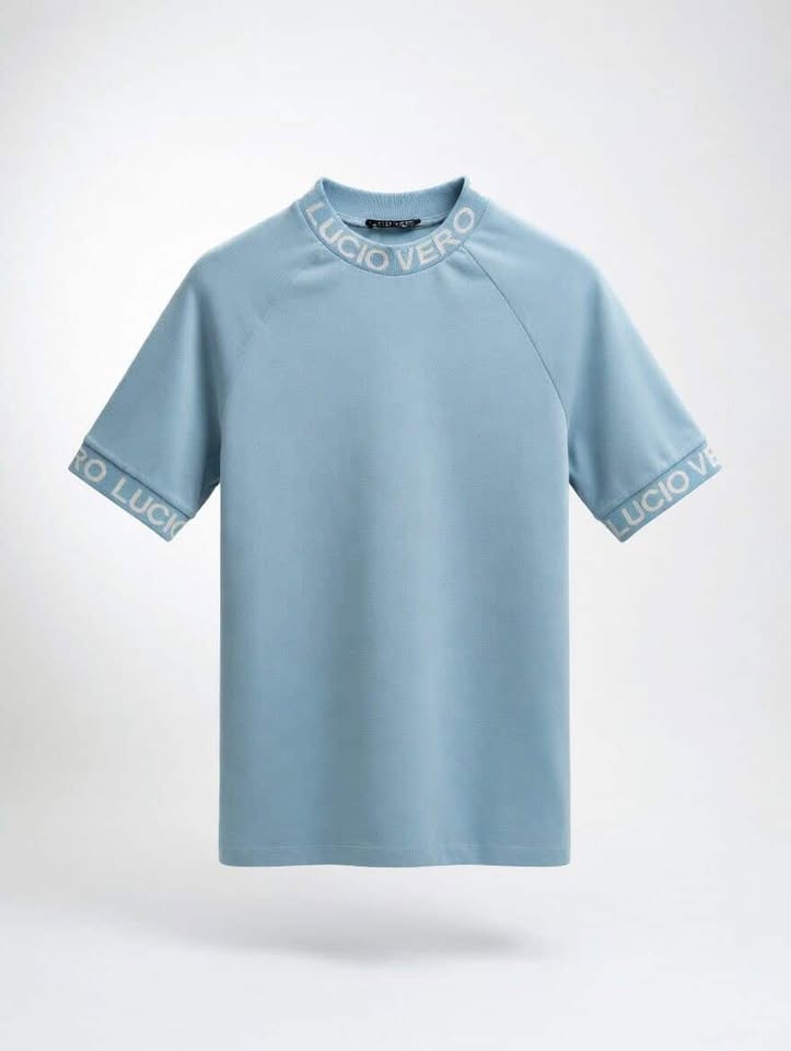Camiseta manga corta Slim Fit  LUCIO VERO Blue - Men