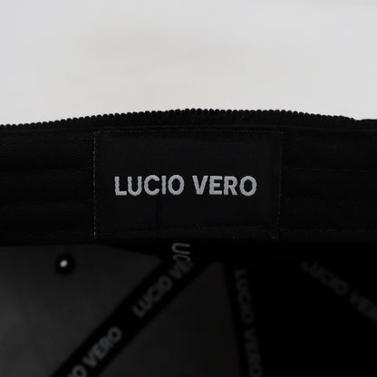Gorra Premium de Pana Fina LUCIO VERO - Negra y Crema - Unisex