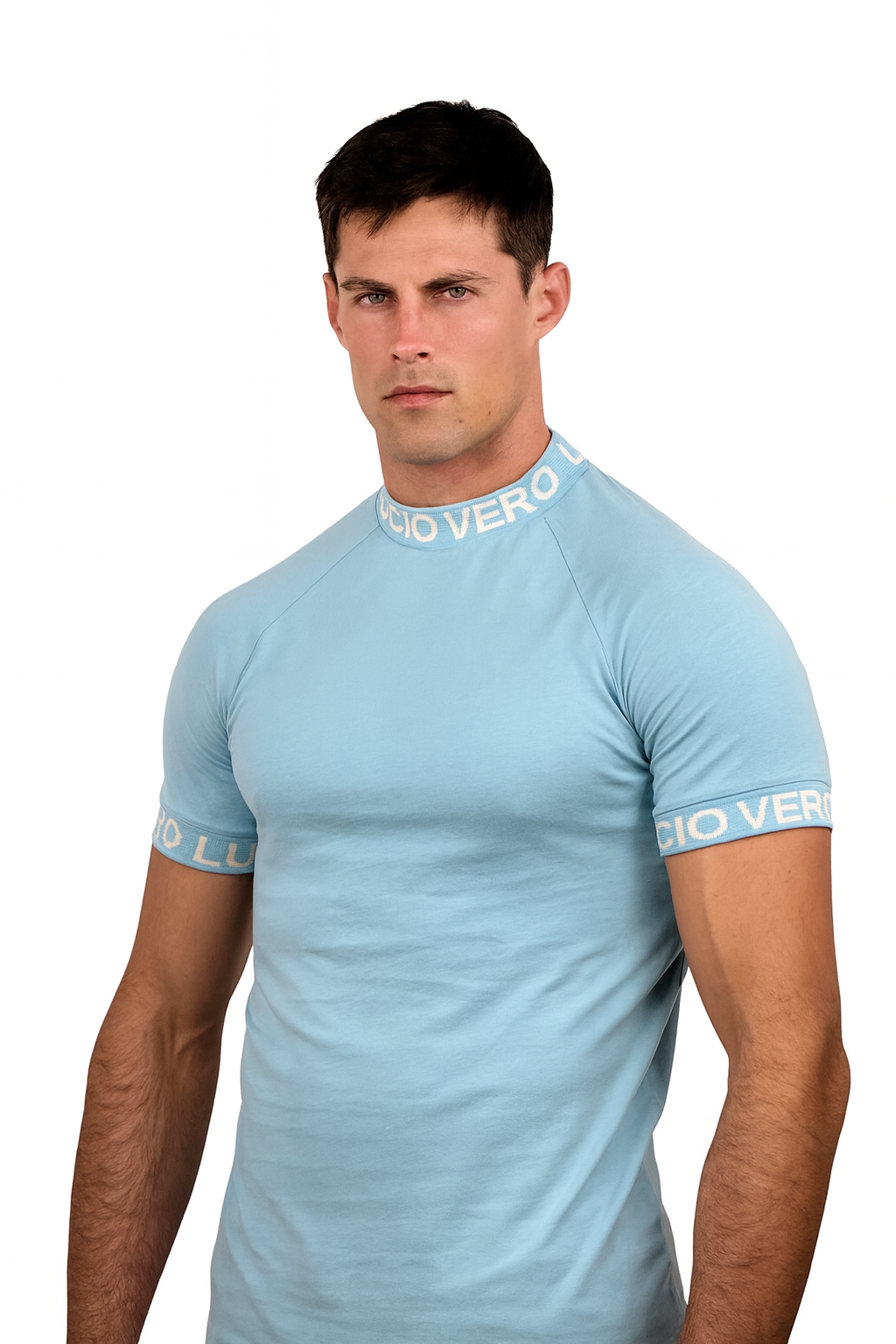 Camiseta manga corta Slim Fit  LUCIO VERO Blue - Men