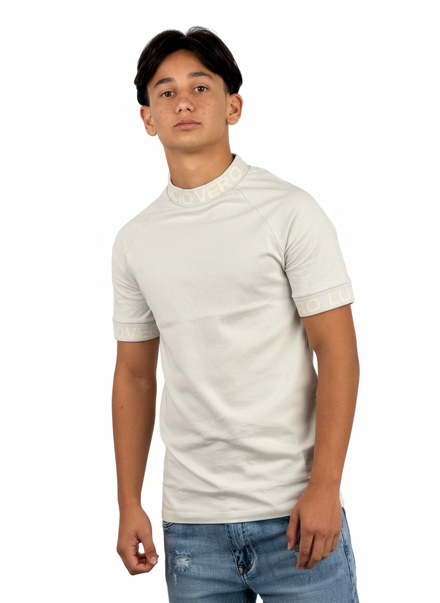 Camiseta manga corta Slim Fit  LUCIO VERO Grey - Men