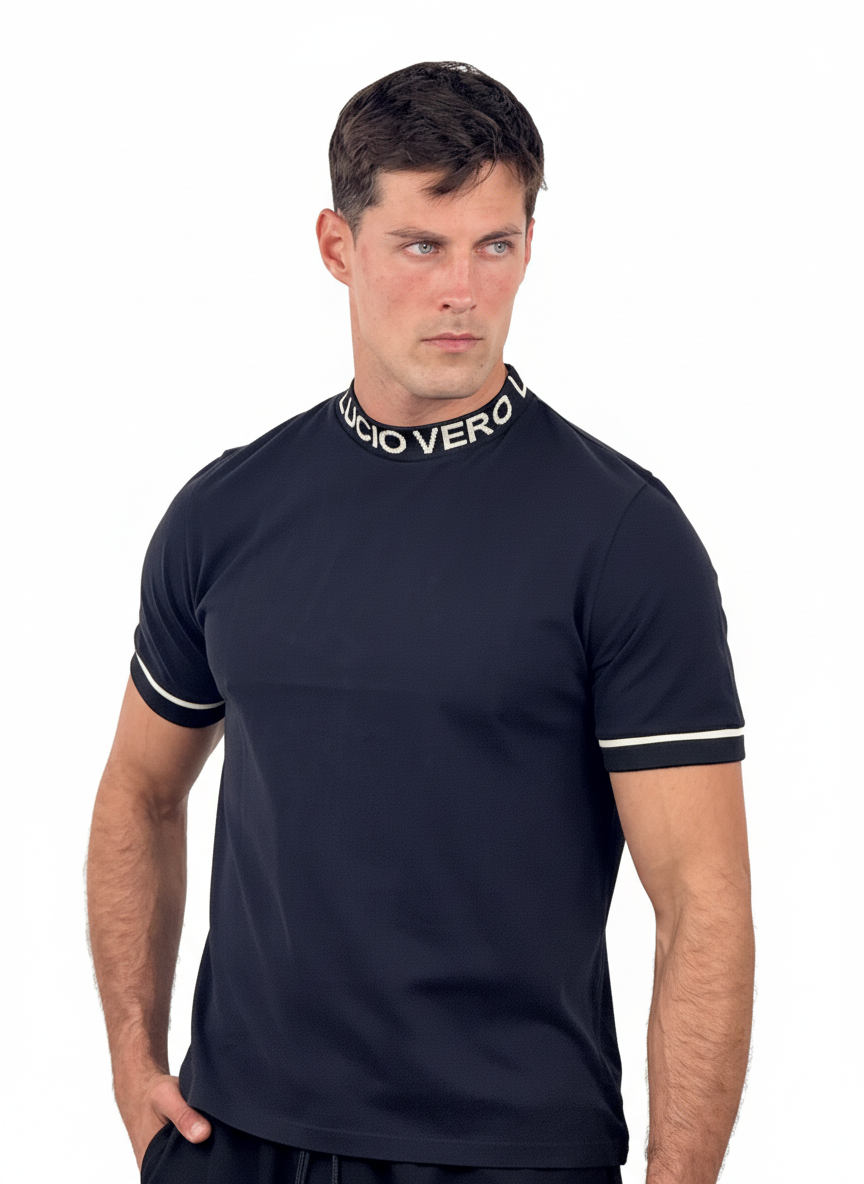 Camiseta manga corta Regular Fit - LUCIO VERO Black - Men