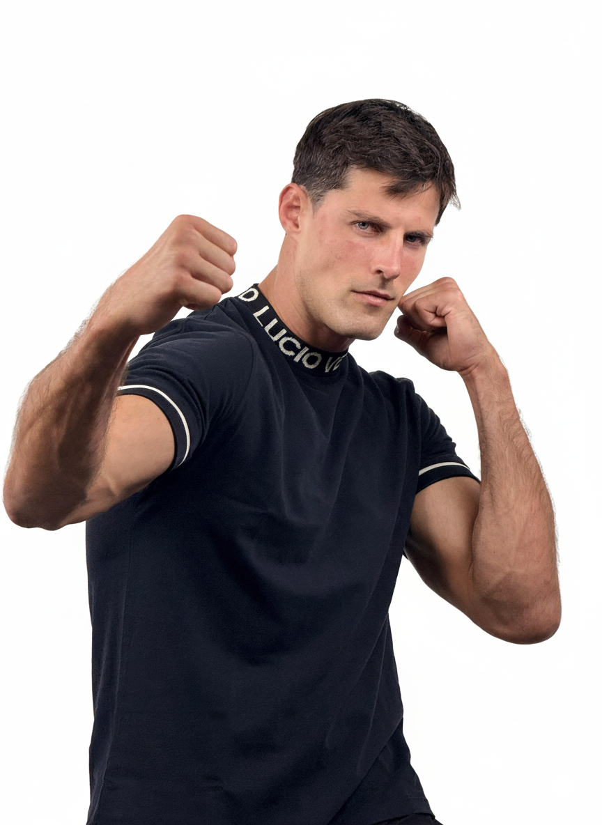 Camiseta manga corta Regular Fit - LUCIO VERO Black - Men