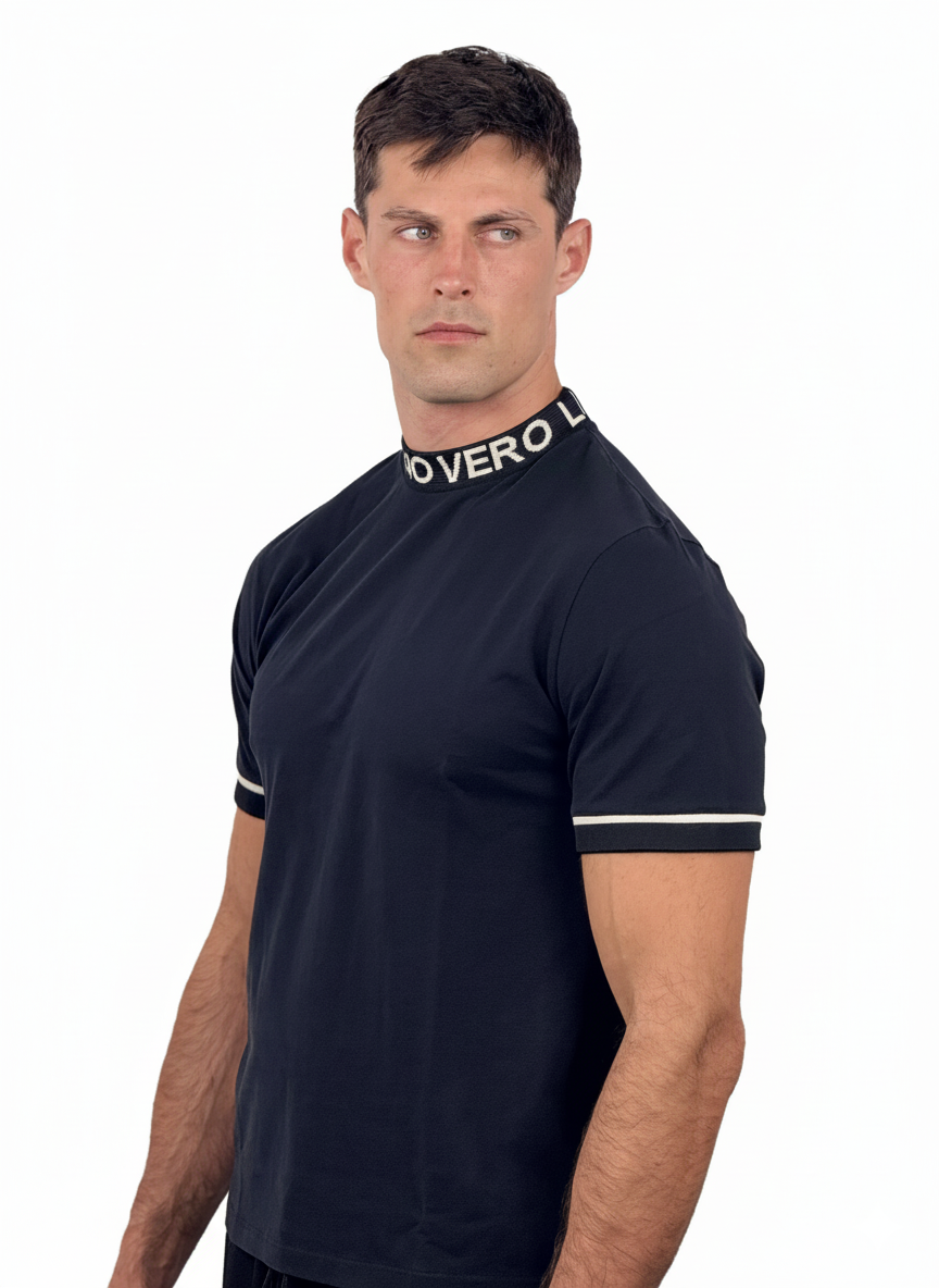 Camiseta manga corta Regular Fit - LUCIO VERO Black - Men