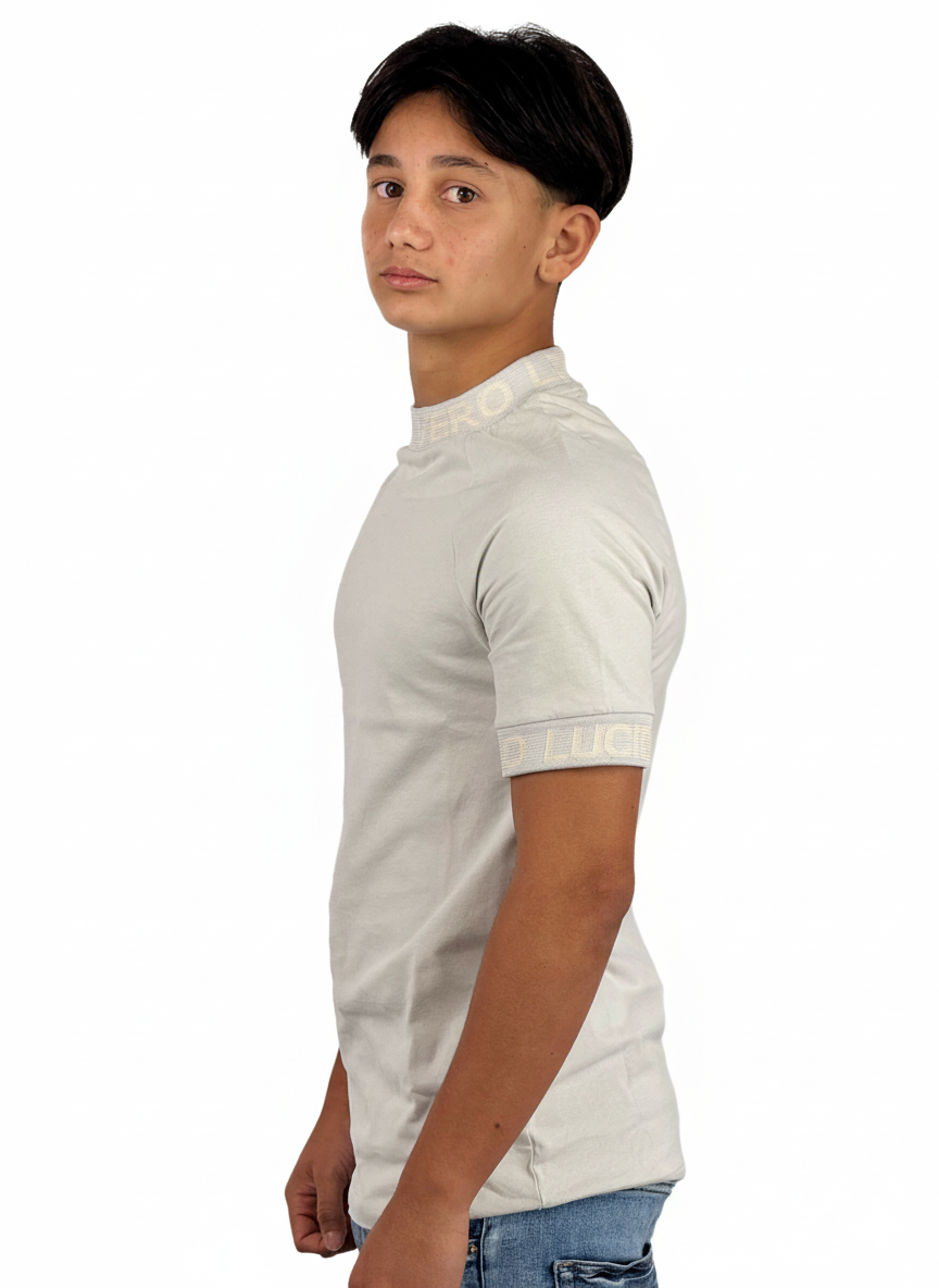Camiseta manga corta Slim Fit  LUCIO VERO Grey - Men