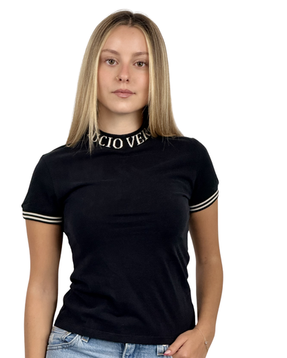 Camiseta manga corta Slim Fit  LUCIO VERO Black - Women