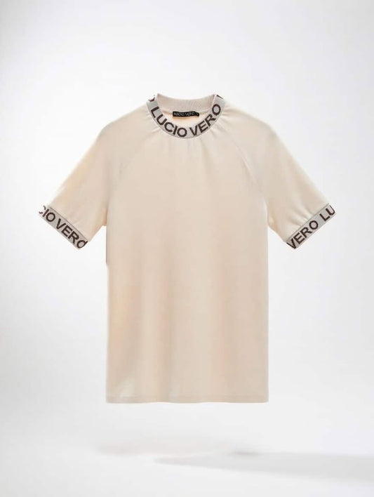 Camiseta manga corta Slim Fit  LUCIO VERO Beige - Men