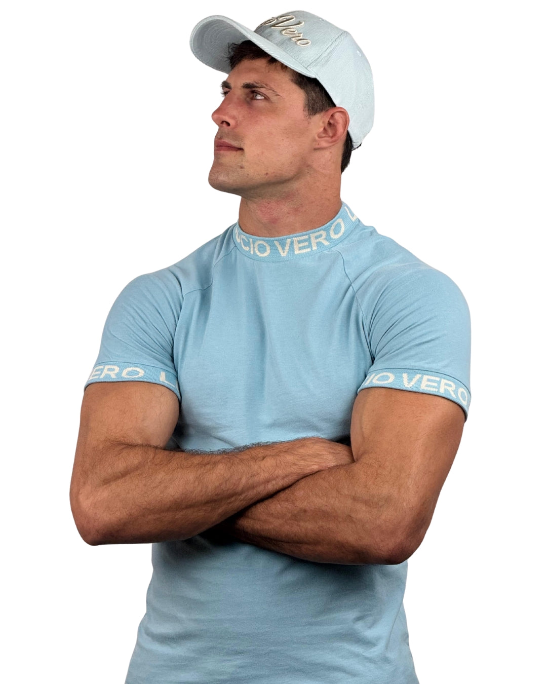 Camiseta manga corta Slim Fit  LUCIO VERO Blue - Men