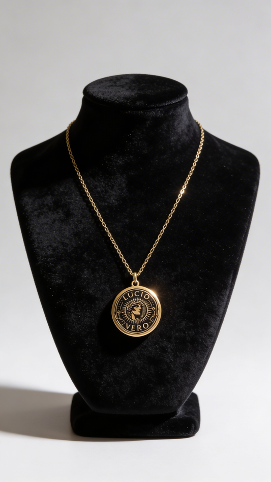 Colgante LUCIO VERO – Bañado en Oro